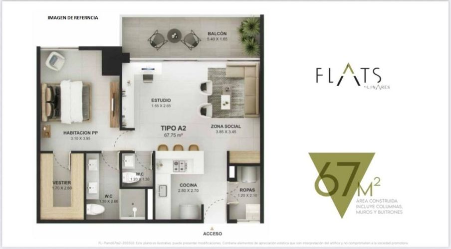Apartaestudio en Venta en Loma de los Gonzalez, Medellín - Miniatura 15
