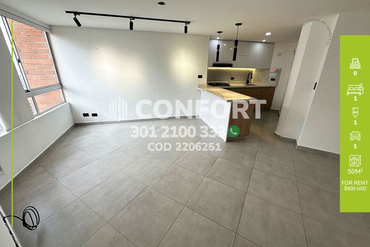 Apartaestudio en Arriendo en Lalinde, Medellín - Imagen 1