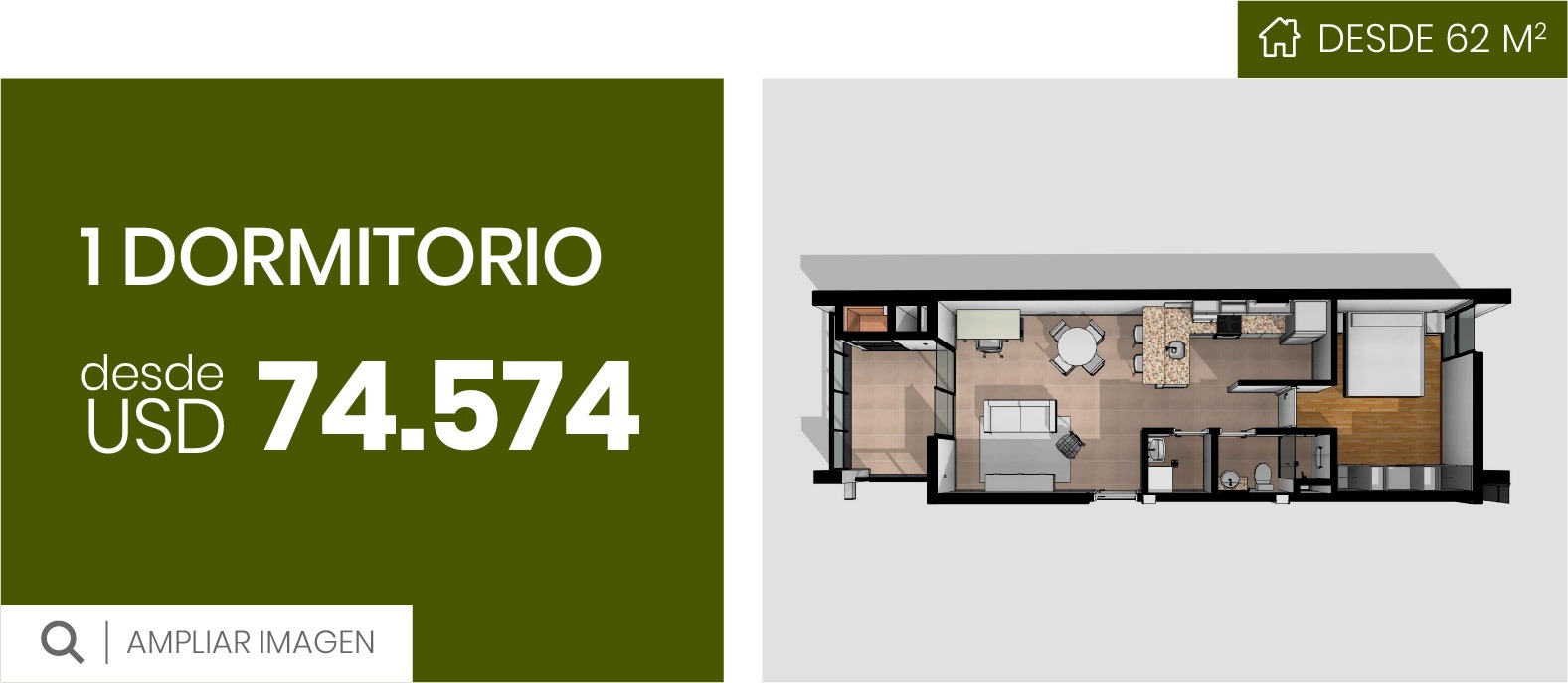 1 dormitorio