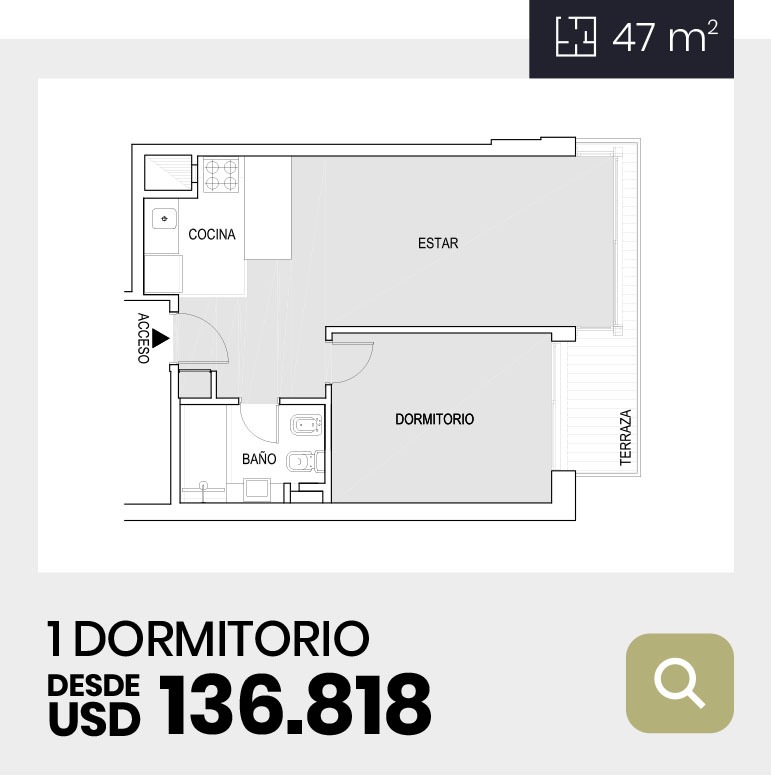 1 dormitorio