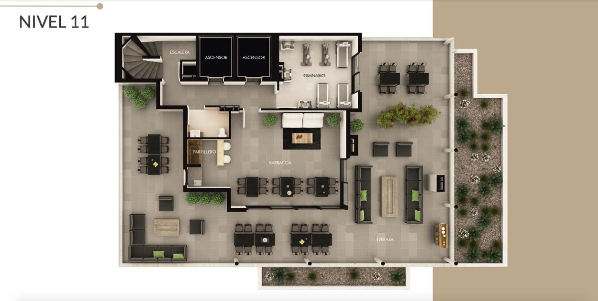 Dos Dormitorios, Frente, Balcón, Amenities. Ref. #XE04F0 - InfoCasas.com.uy