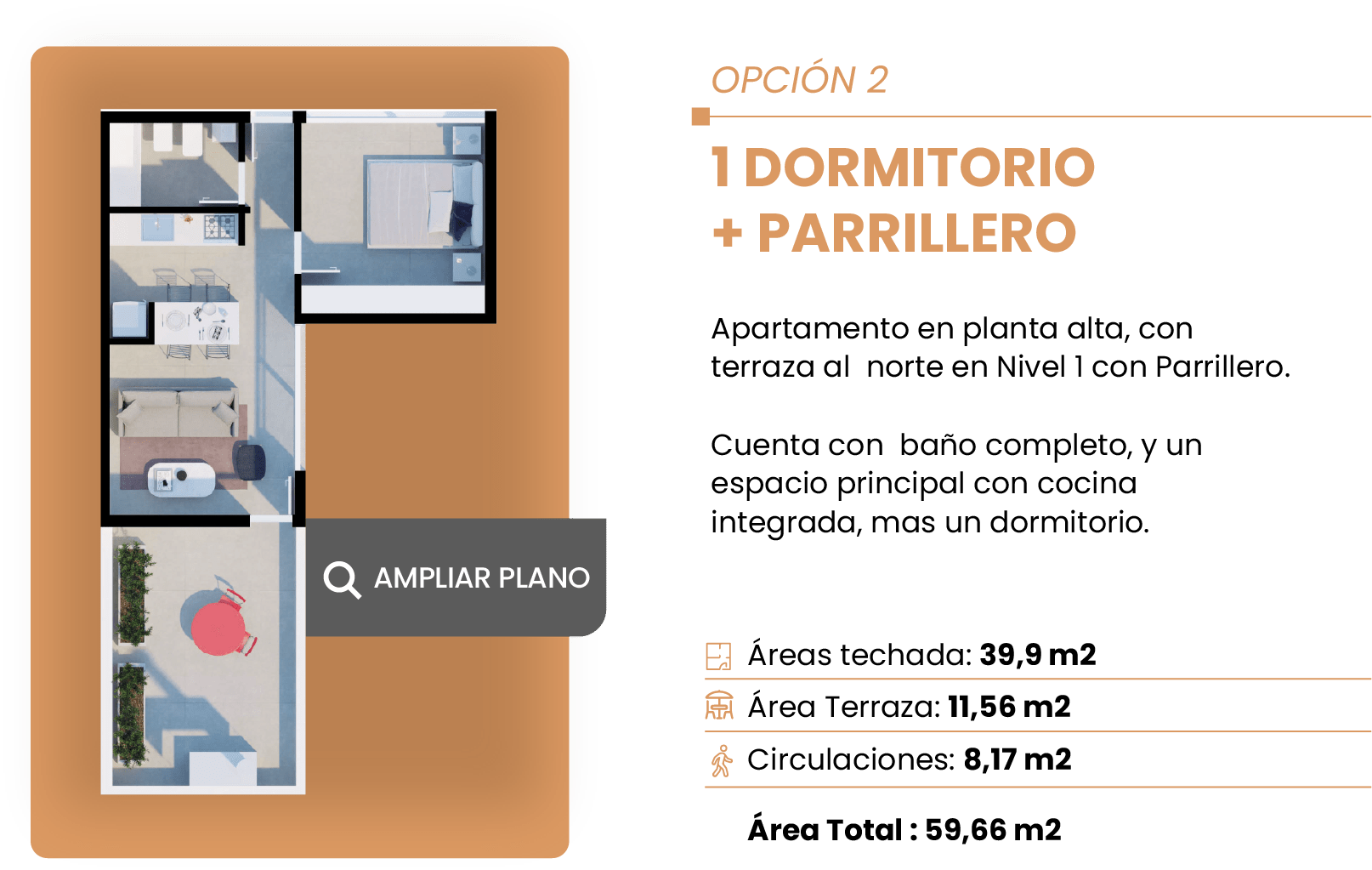 1 dormitorio