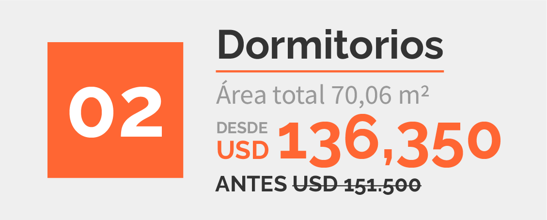 2 dormitorios