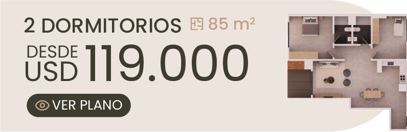 2 dormitorios