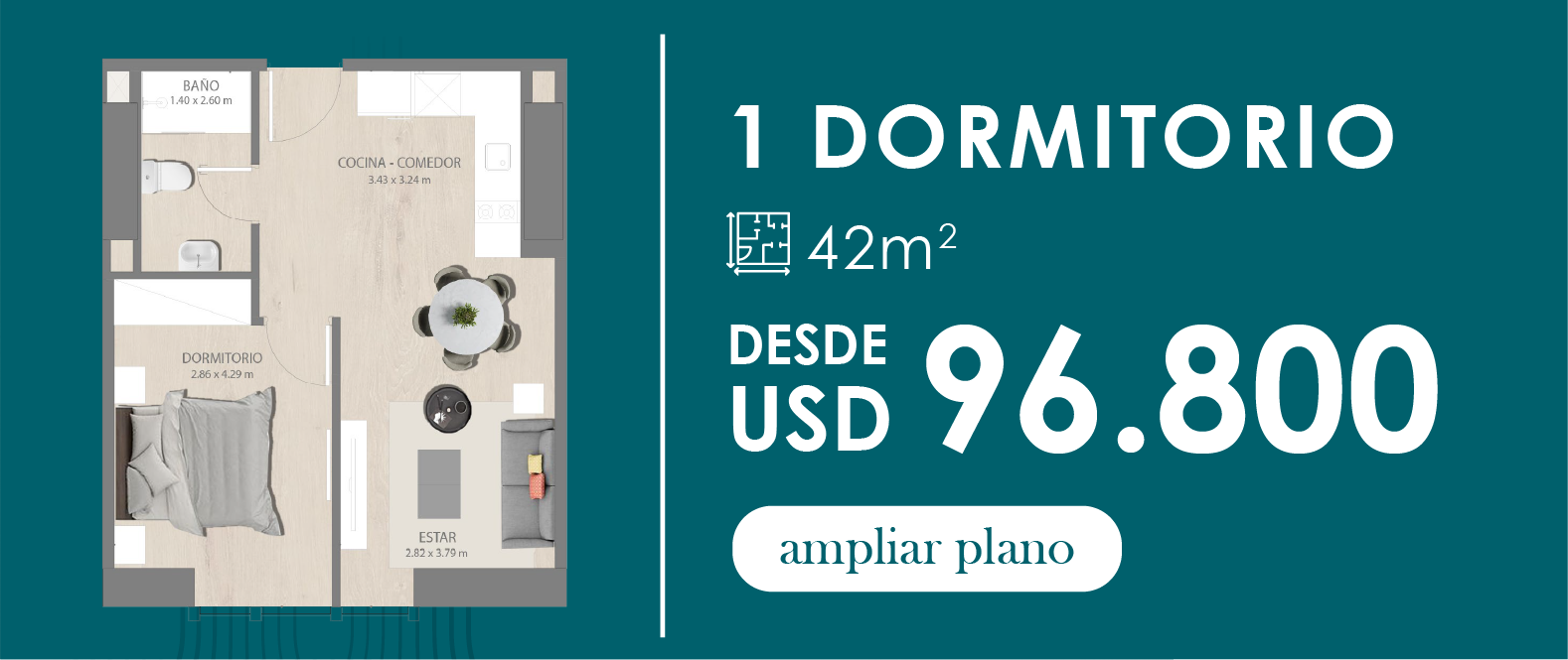 1 Dormitorio