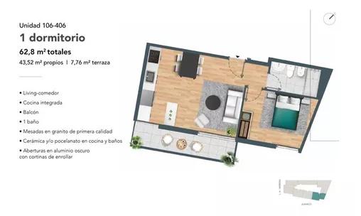 Apartamento en La Blanqueada - Widok 2