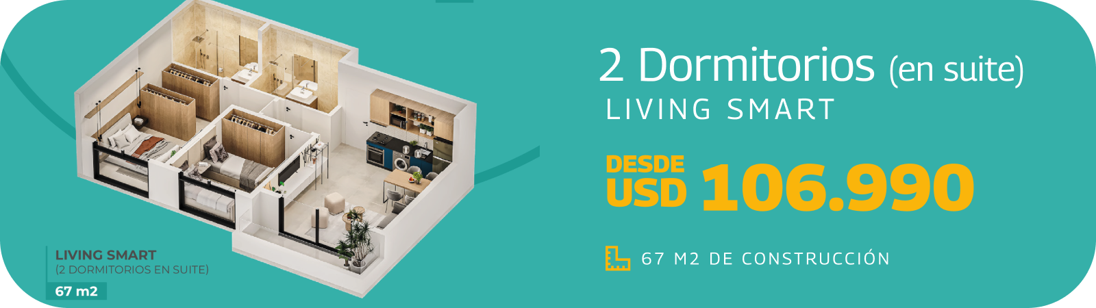 Dpto 2 dormitorios