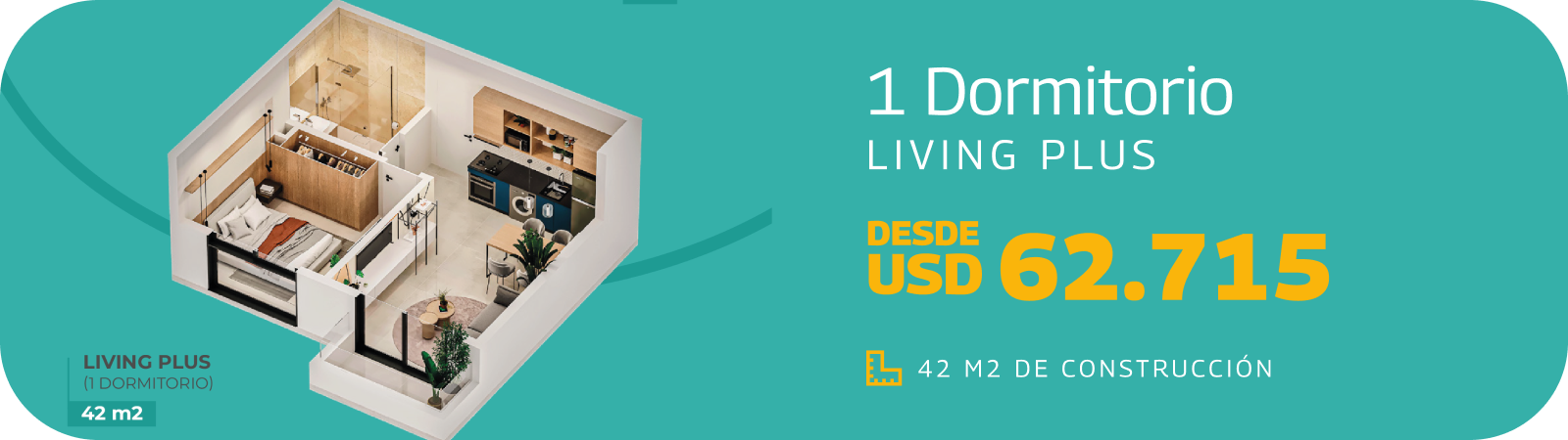 Dpto 2 dormitorios