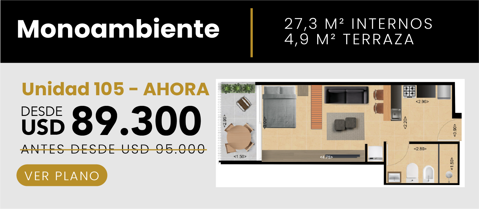 Dpto monoambiento