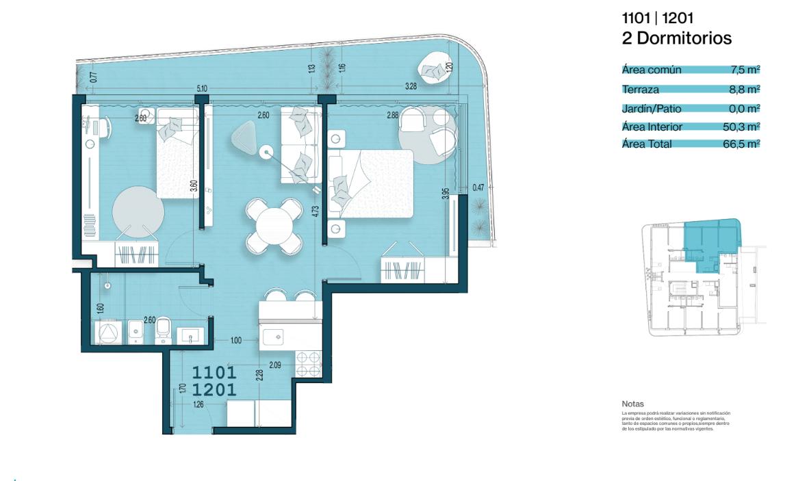 Venta Apartamento 2 Dormitorios en Cordón Amenities Garaje - Bild 2