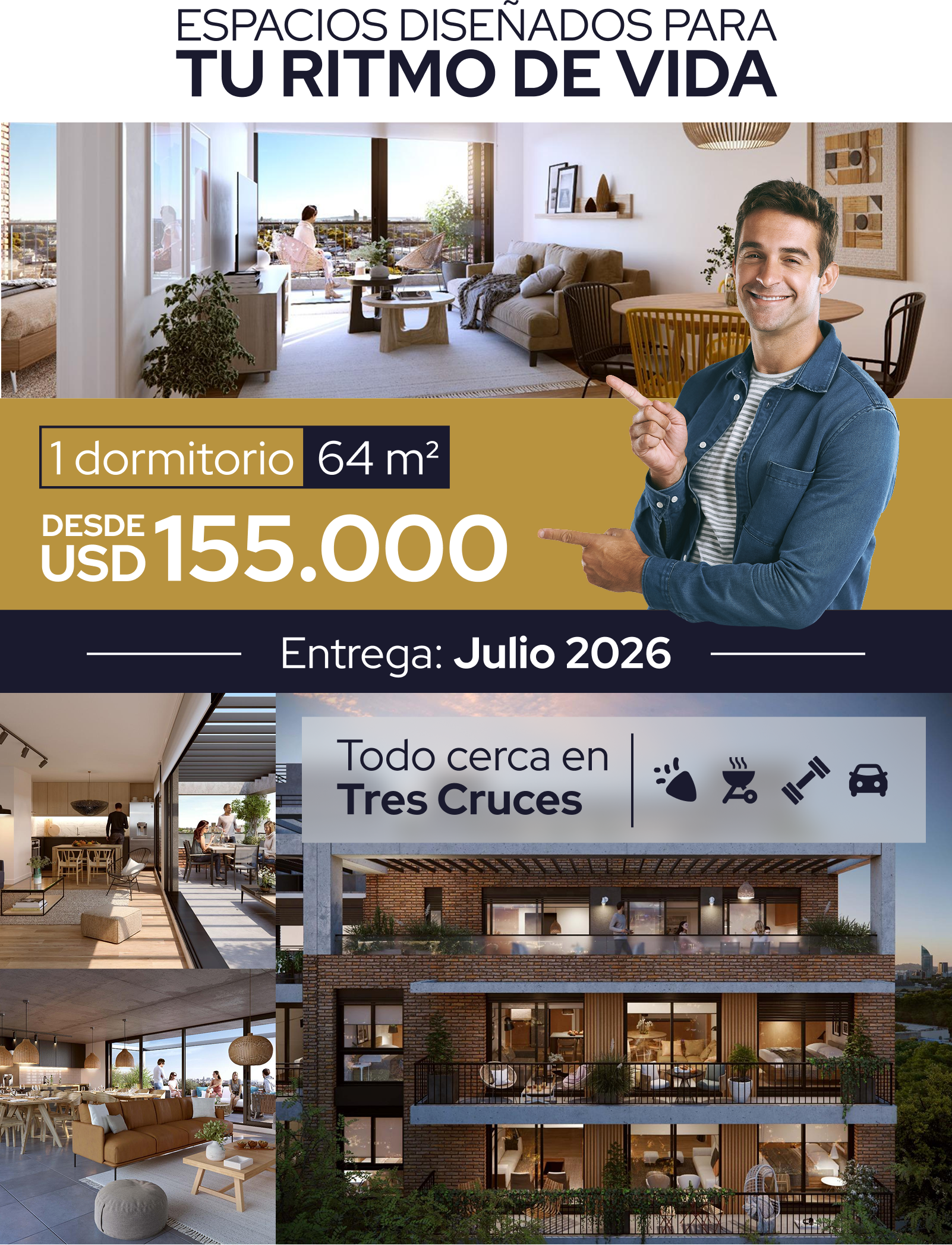 Tipologías y amenities