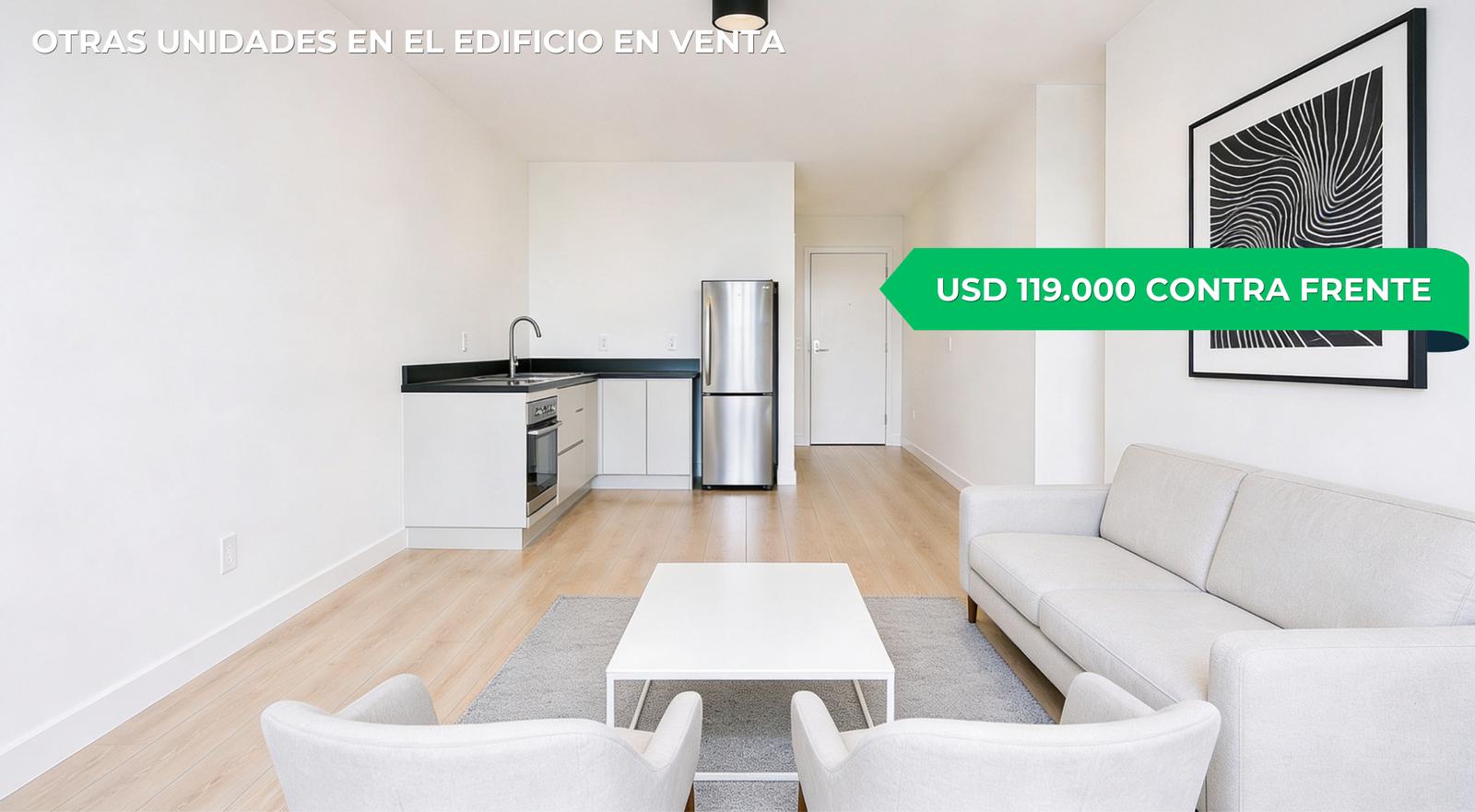 Apartamento al frente 1 dormitorio con garage - Aanzicht 6