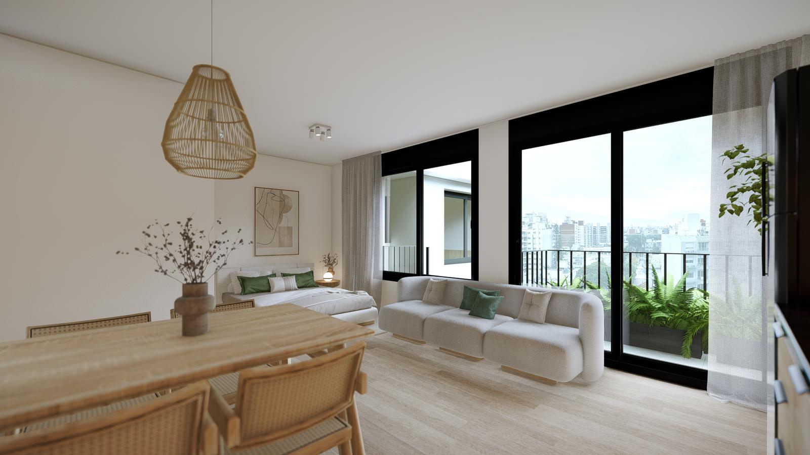 Venta de monoambiente con terraza en Buceo - Aanzicht 3