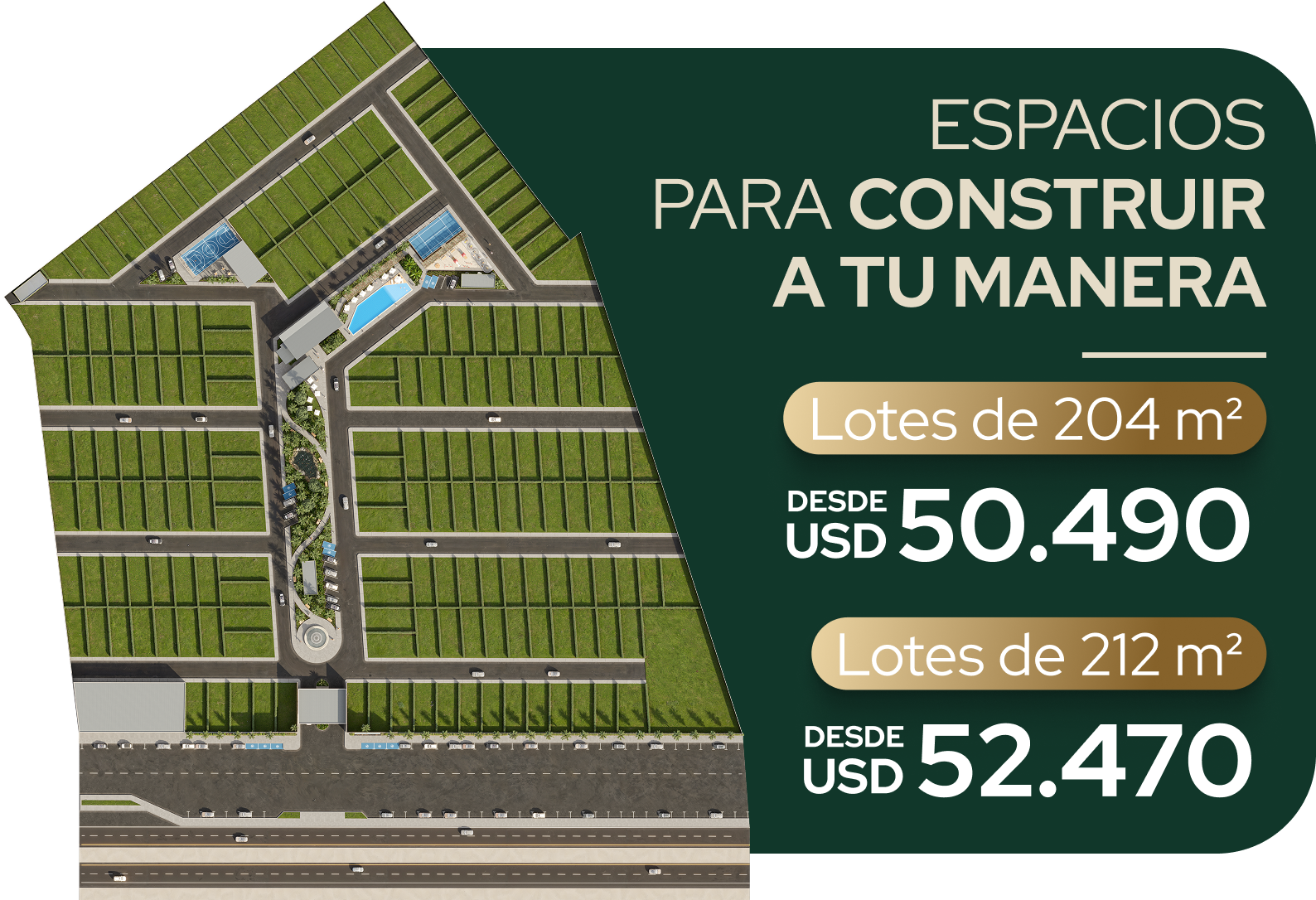 Tipologías y amenities