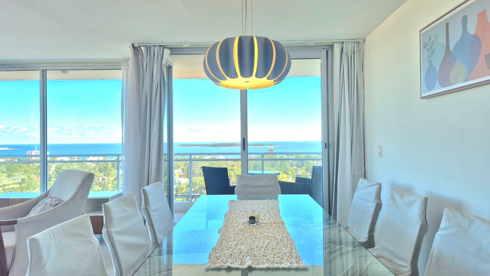 Alquiler Invernal Apartamento 3 Dormitorios con Vista al mar Punta del Este - Vista 2