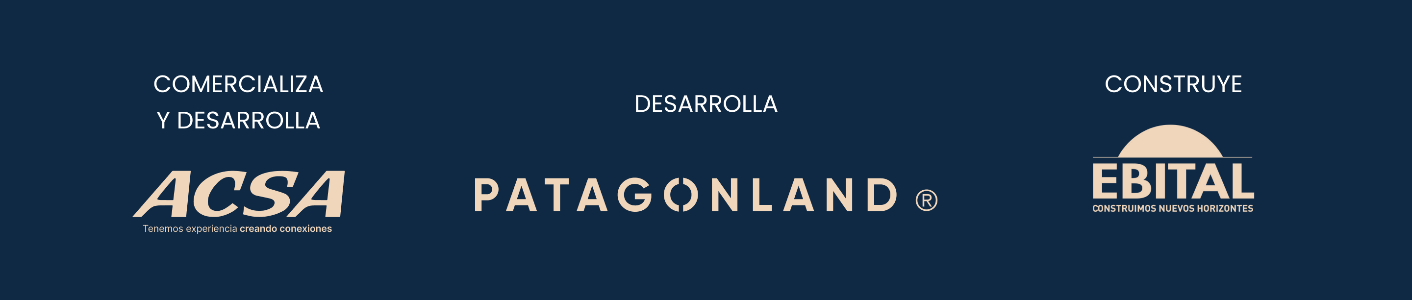 Respaldo Orionis: ACSA, Patagonland, Ebital