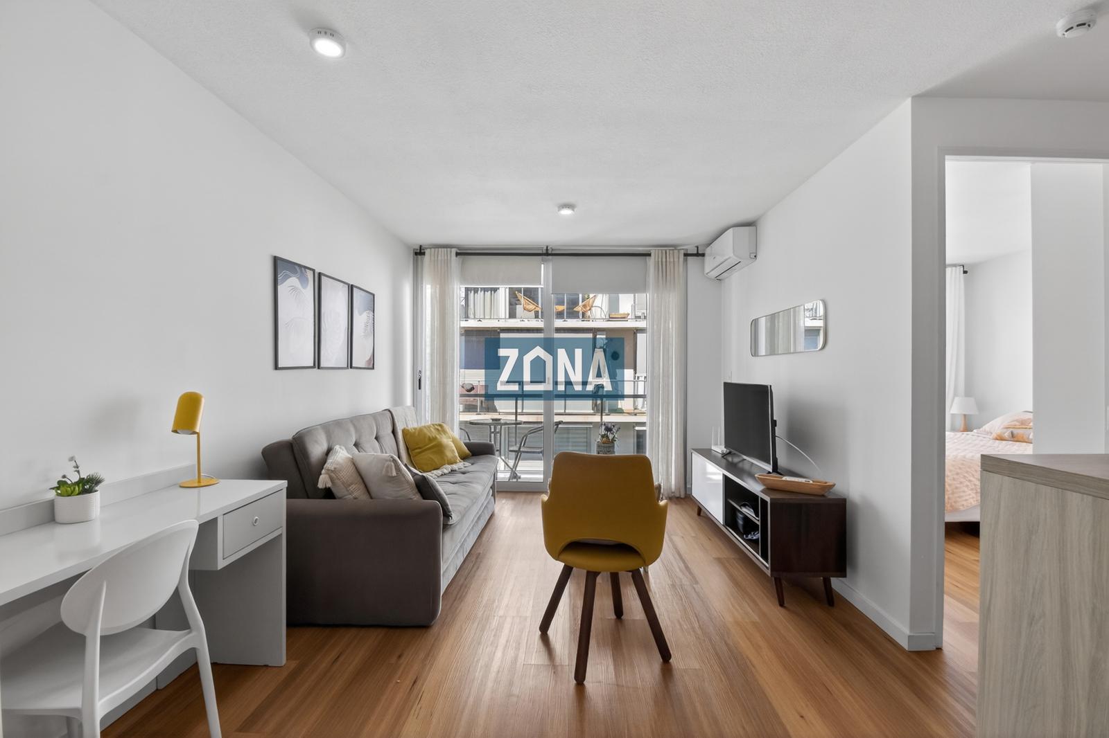 Apartamento en Venta amueblado y equipado en Pocitos 1 dormitorio - Aanzicht 2