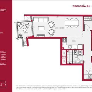 Apartamento De  Dos Dormitorios , Un Baño, Terraza.-