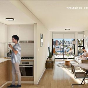 Apartamento De  Dos Dormitorios , Un Baño, Terraza.-