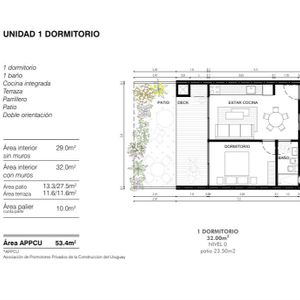 Apto De Un Dormitorio Con Parrillero