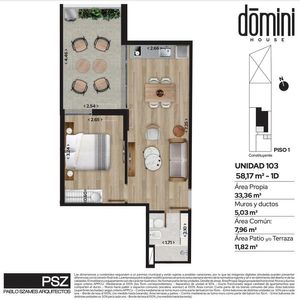 Venta Apartamento 1 Dormitorio Con Terraza Contra Frente, Zona Cordón Sur! Entrega Marzo 2026!