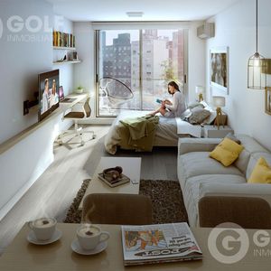 Venta De Monoambiente Con Terraza En  Punta Carretas