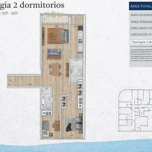 Departamento En  Pocitos Nuevo , 2 Dormitorios, 2 Baños , A Metros De Rambla