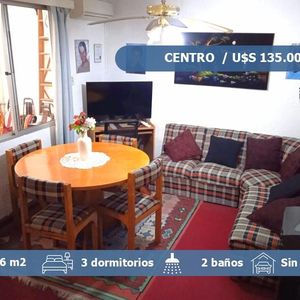 Apartamento 3 Dormitorios En El Centro Con Patio