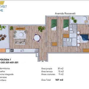 Departamento De 3 Dormitorios