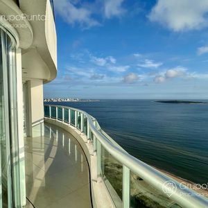 Departamentopenthouse  Triplex Frente Al Mar En  Punta Del Este - Playa Mansa - Aquarela