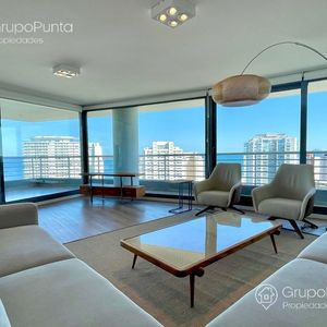 Departamento Piso Alto De 3 Dormitorios Y Dependencia Con Vista Al Mar -alexander Boulevard  - Punta Del Este