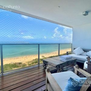 Departamento Frente Al Mar  Con 4 Dormitorios En Suite  Alquiler Invierno | Punta Del Este- Playa Mansa - Zona De Colegios
