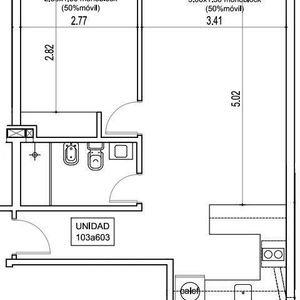 Departamento En Pocitos,  1 Dormitorio , 1 Baño