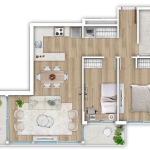 Apartamento De 2 Dormitorios En Venta, Barrio Sur Ap7253447