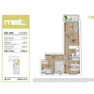 Venta De Apartamento, 2 Dormitorios Y Terraza. Cordón Sur. Entrega Inmediata!
