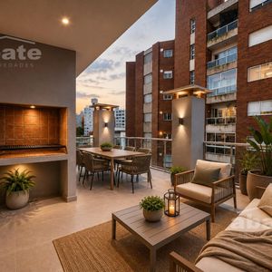 Venta Apartamento 1 Dormitorio En Cordón Con Parrillero Y Gran Terraza Al Frente