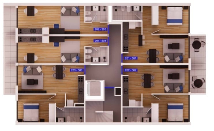 Plano Nivel 2-5 — Austin
