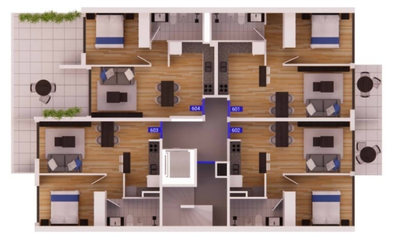Plano Nivel 6 — Austin