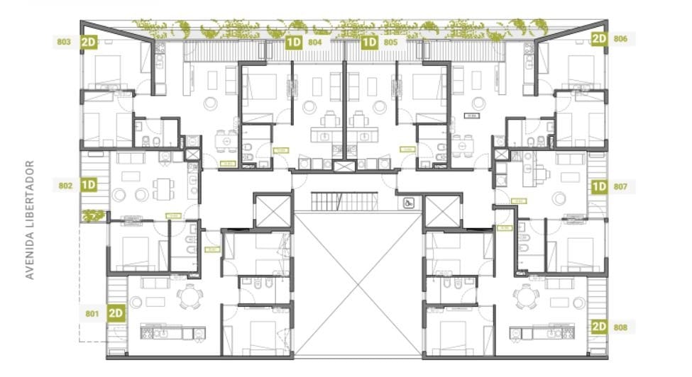 Plano Nivel 8 — 01 Libertador