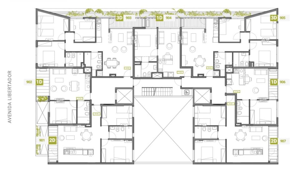 Plano Nivel 9 — 01 Libertador