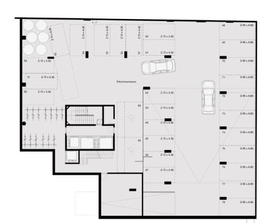 Plano Subsuelo — Ventura Soho