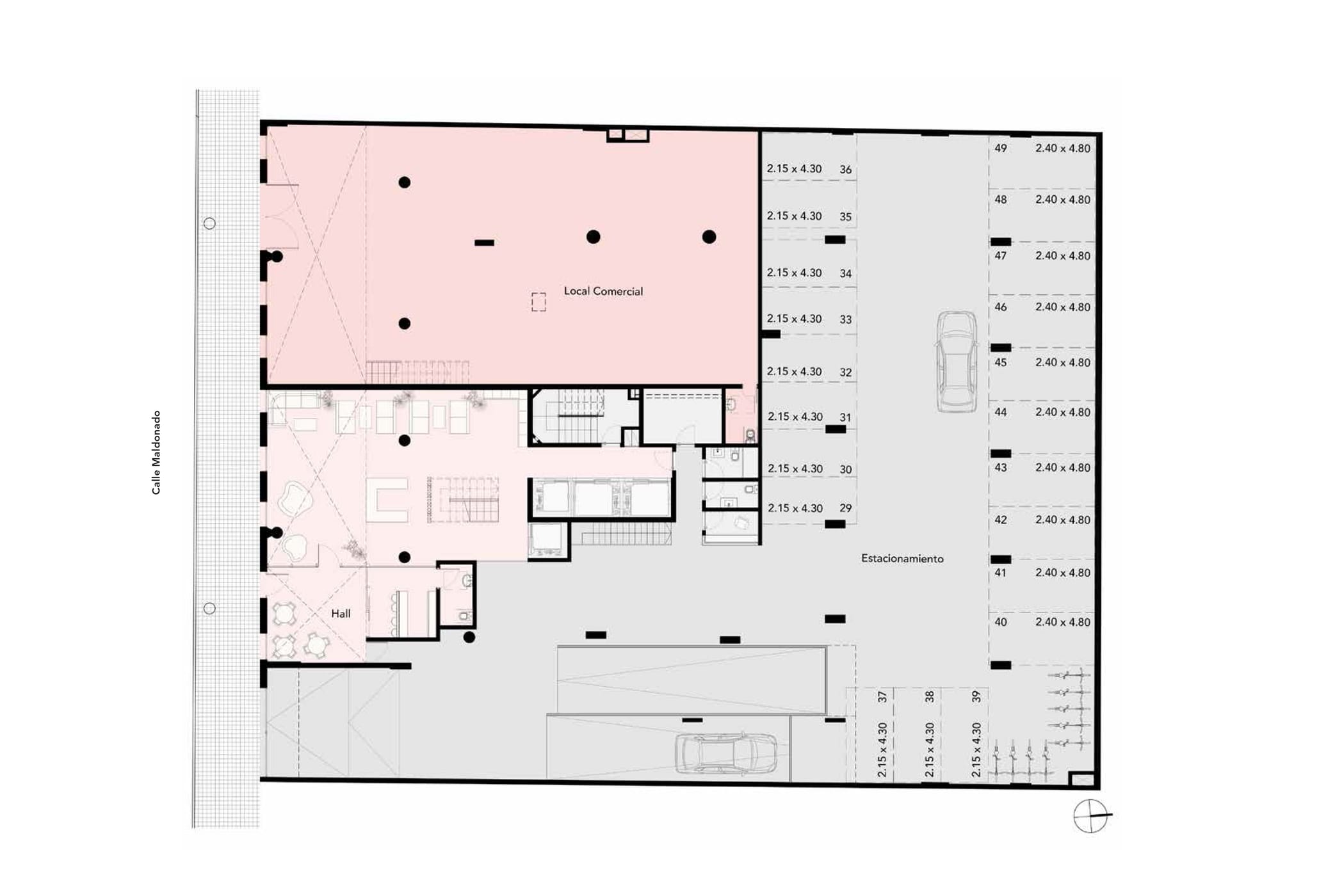 Plano Planta baja — Ventura Soho