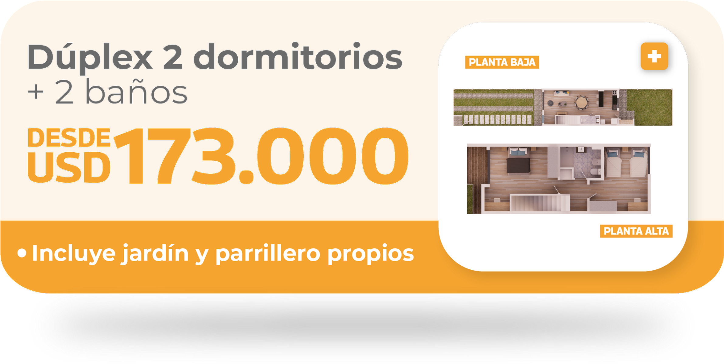 2 dormitorios