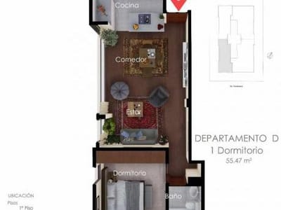 Departamentos en VENTA - 1 Dormitorio - Edificio Villa Romana, Avenida Costanera entre 25 y 26 de Achumani (Sector Asilo San Ramón) 