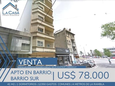 Apartamento 1 Dormitorio a metros de la Rambla!!