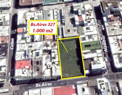 Terreno 1044 m2 - Bs.Aires y Alzaibar - Ciudad Vieja