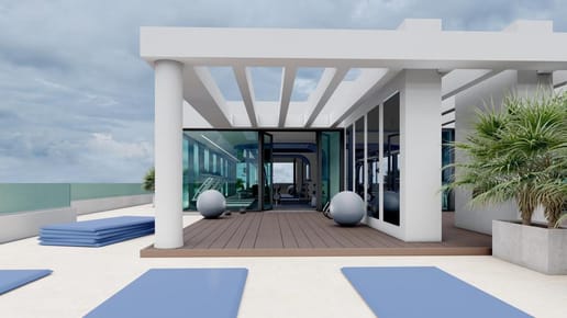 Apartamento 3 dormitorios, 2 baños y doble balcón vistas con panorámicas en Aidy Grill, Punta del Este