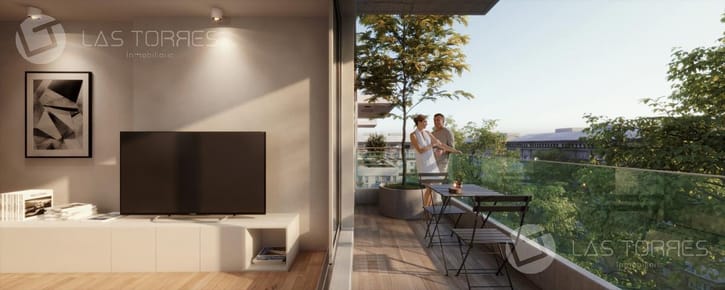 Apartamento - Tres Cruces - al frente, con balcón, calidad!!