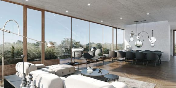 Apartamento amplio de 3 dormitorios con gran jardín en Carrasco, Montevideo