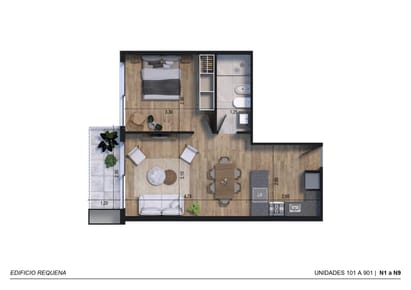Venta De Apartamento 1 Dormitorio y Terraza Al Frente. Cordón Sur!